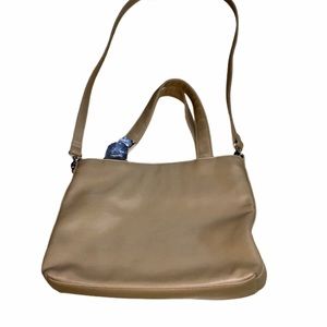 Tan Vintage Capezio Purse Silver Hardware